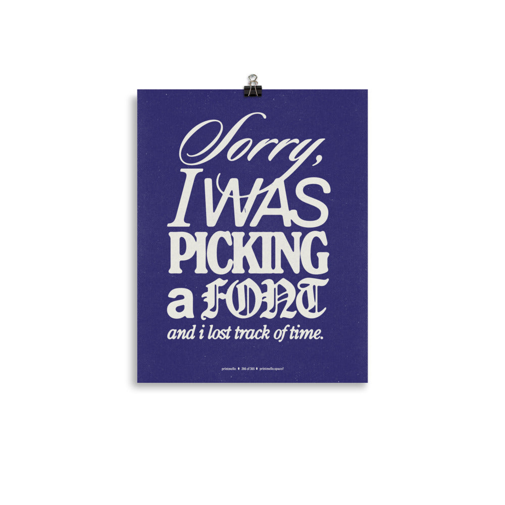 No. 266 - picking a font