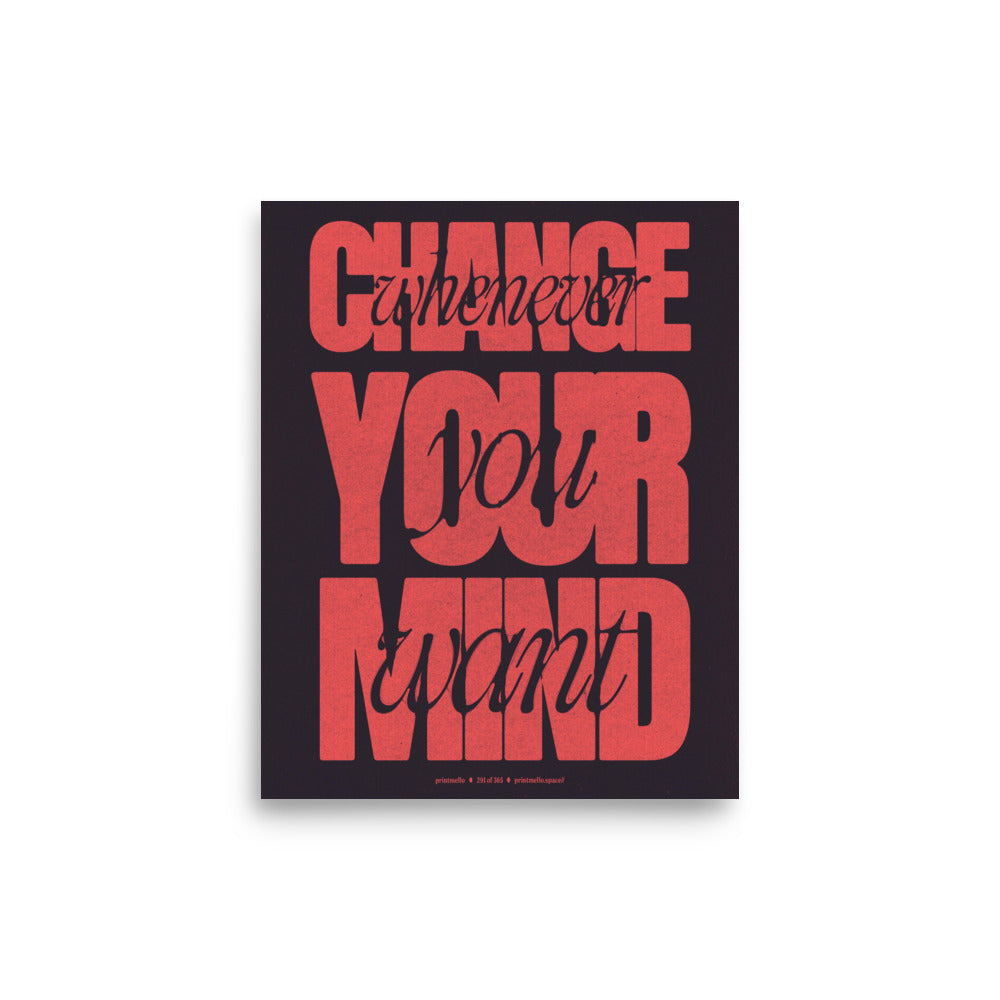 No. 291 - Change your mind