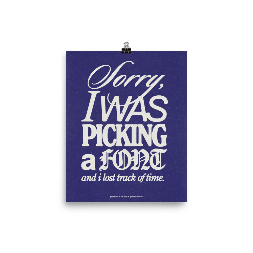 No. 266 - picking a font