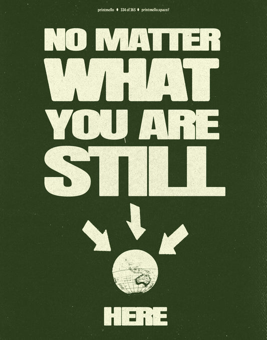 No. 334 - No matter what you are still here
